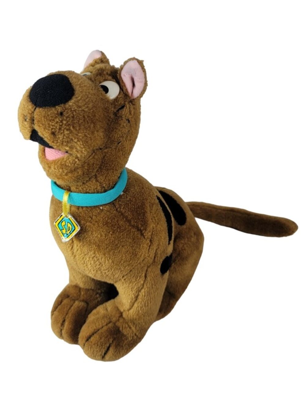 Cartoon Network Scooby Doo Plush Stuffed Brown 11" Smiling Collar 1998 Vintage